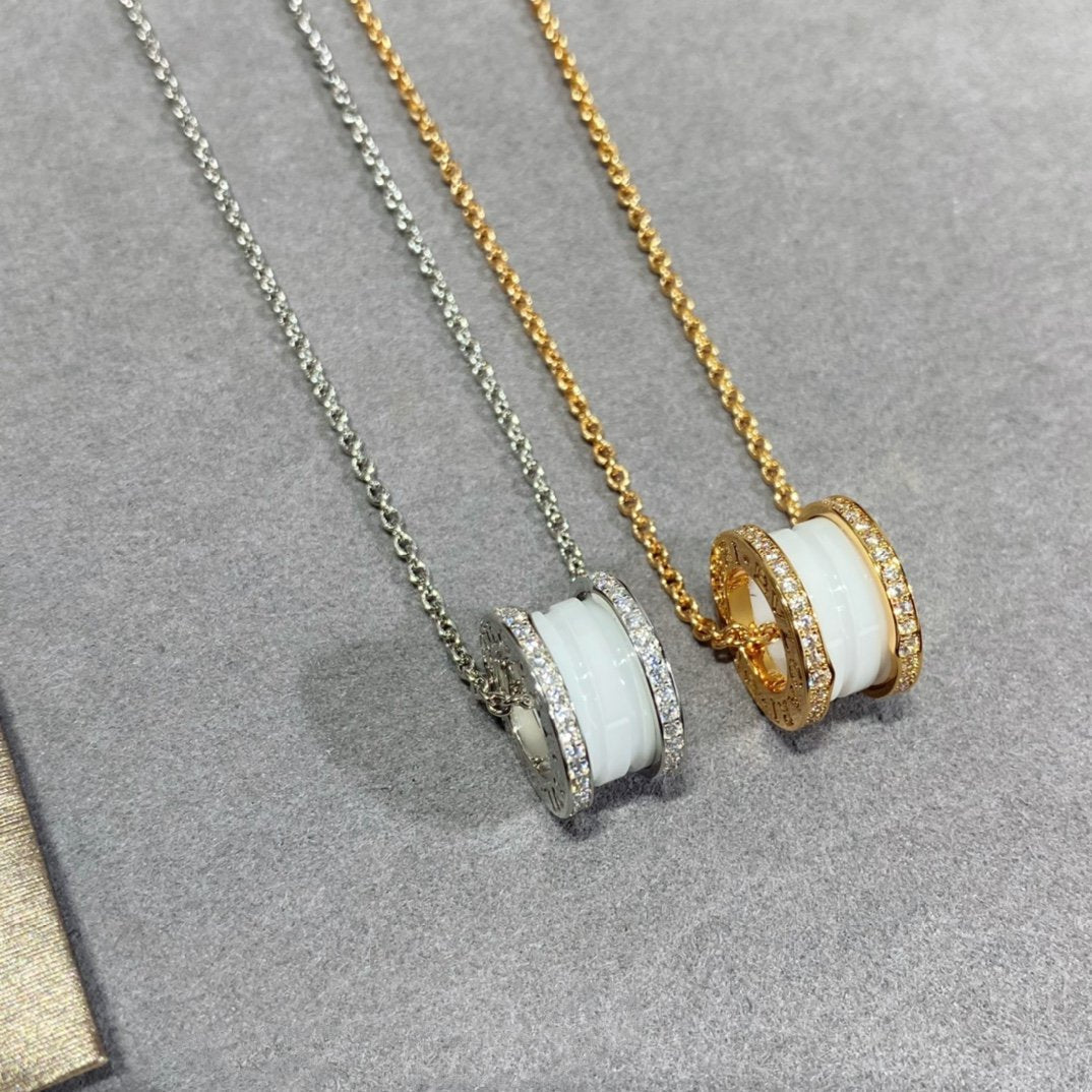 [Angela Jewellery]ZERO 1 DIAMOND CERAMIC NECKLACE