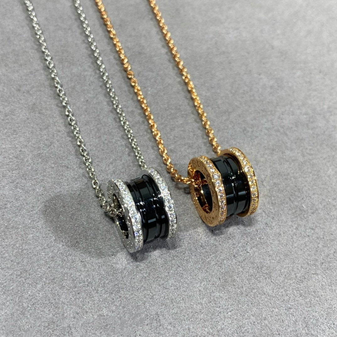 [Angela Jewellery]ZERO 1 DIAMOND CERAMIC NECKLACE