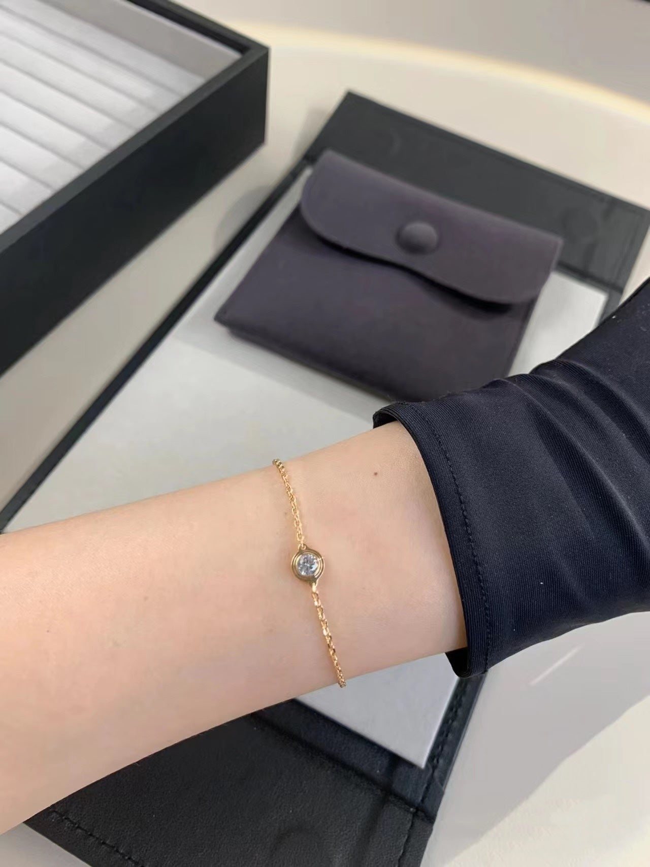 [Angela Jewellery]DAMOUR DIAMOND LINK BRACELET