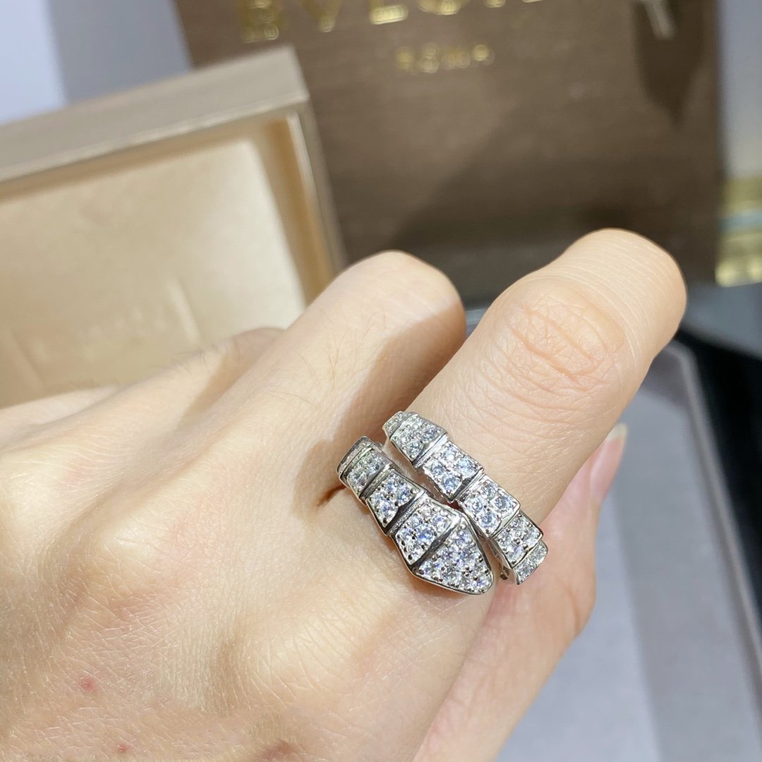 [Angela Jewellery]SERPENTI RING SILVER DIAMOND PAVED