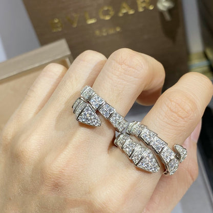 [Angela Jewellery]SERPENTI RING SILVER DIAMOND PAVED