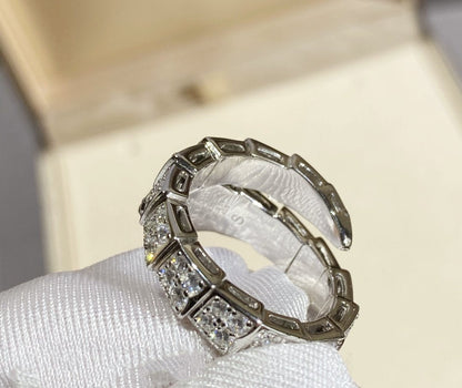 [Angela Jewellery]SERPENTI RING SILVER DIAMOND PAVED