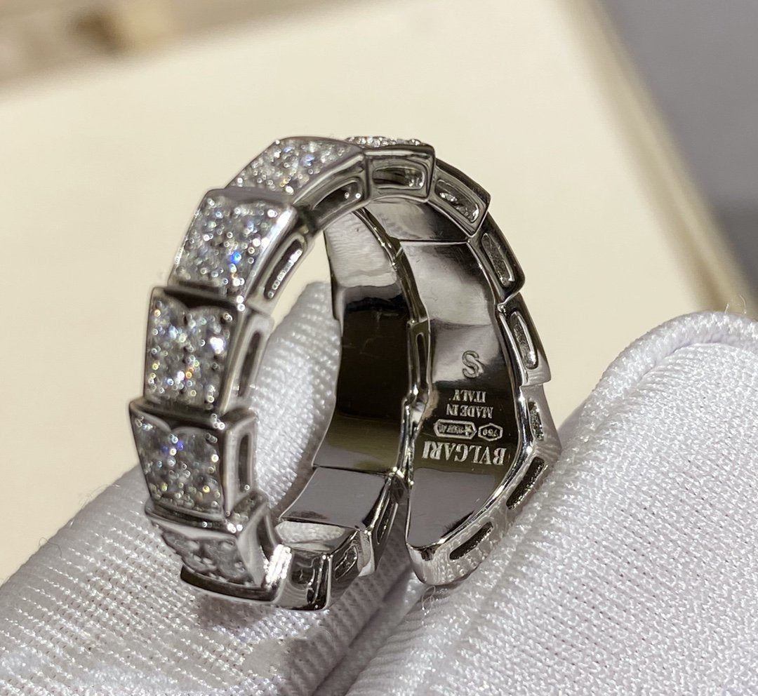 [Angela Jewellery]SERPENTI RING SILVER DIAMOND PAVED