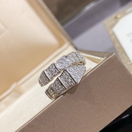 [Angela Jewellery]SERPENTI RING SILVER DIAMOND PAVED