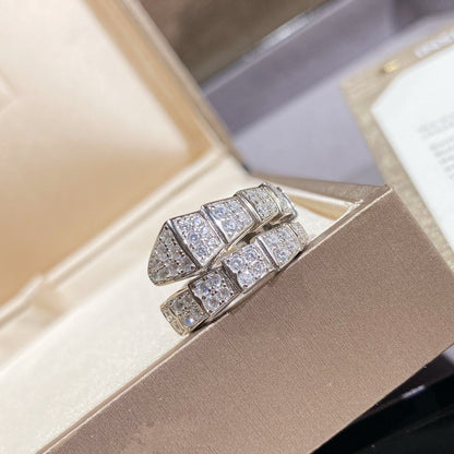 [Angela Jewellery]SERPENTI RING SILVER DIAMOND PAVED