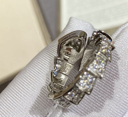 [Angela Jewellery]SERPENTI LARGE RING SILVER DIAMOND PAVED