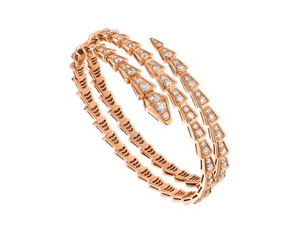 [Angela Jewellery]SERPENTI BRACELET PINK GOLD DIAMOND DOUBLE ROW