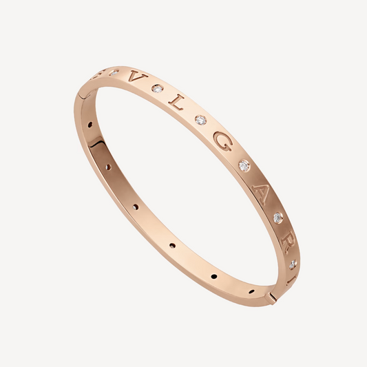 [Angela Jewellery]ZERO 1 PINK GOLD 12 DIAMONDS BRACELET