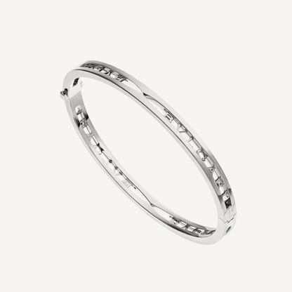 [Angela Jewellery]ZERO 1 SPIRAL LOGO SILVER BRACELET