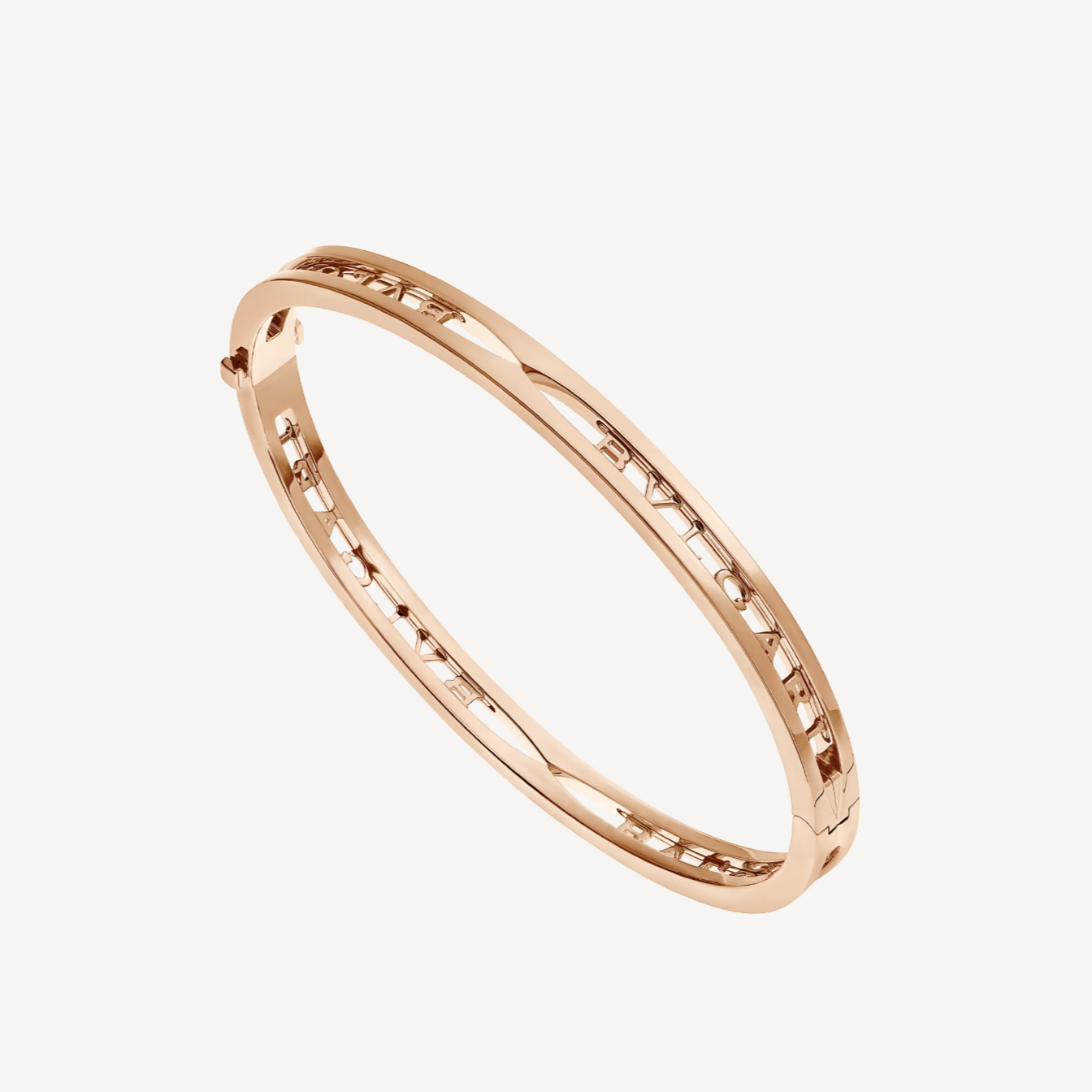 [Angela Jewellery]ZERO 1 SPIRAL LOGO PINK GOLD BRACELET
