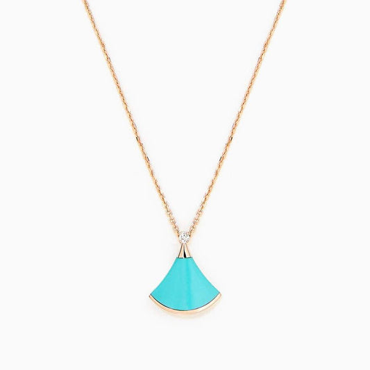 [Angela Jewellery]DREAM NECKLACE TURQUOISE PINK GOLD