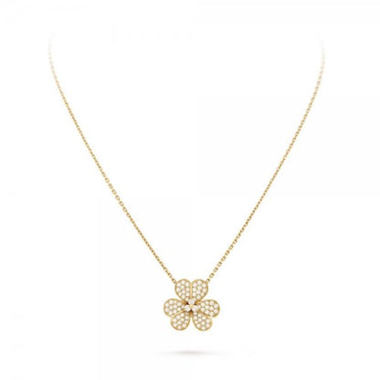[Angela Jewellery]FLOWER DIAMOND NECKLACE
