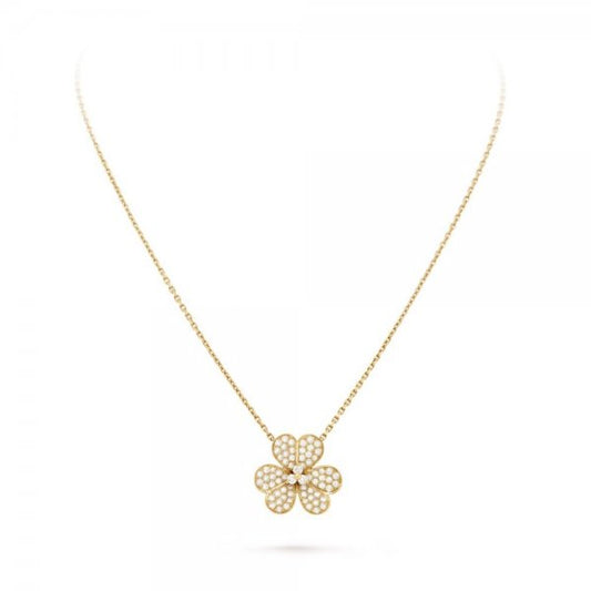 [Angela Jewellery]FLOWER DIAMOND NECKLACE