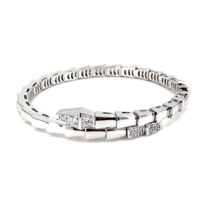 [Angela Jewellery]SERPENTI BRACELET DIAMONDS SILVER