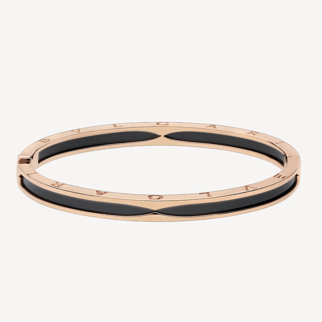 [Angela Jewellery]ZERO 1 PINK GOLD WITH BLACK CERAMIC BRACELET