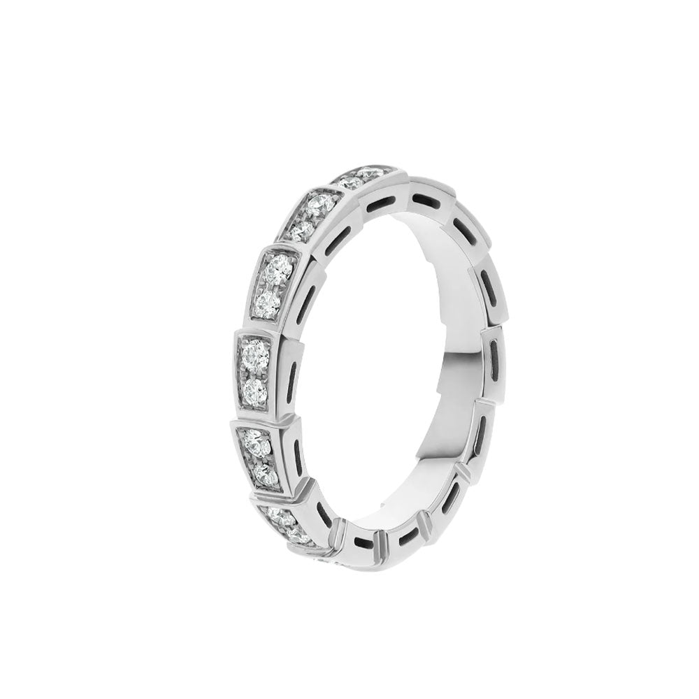 [Angela Jewellery]SERPENTI RING SILVER DIAMOND PAVED 3MM