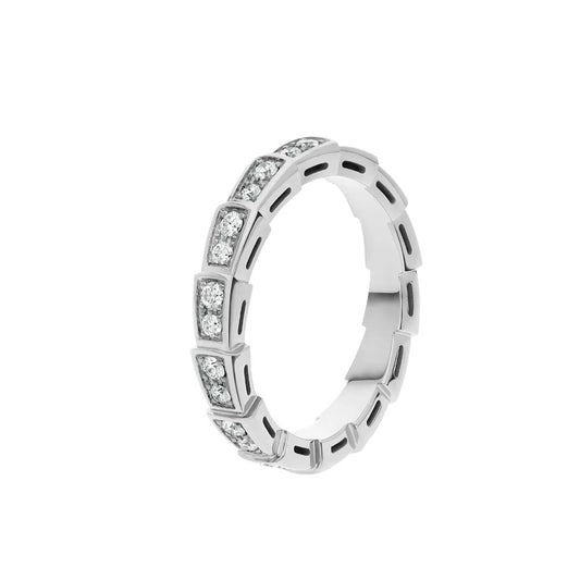 [Angela Jewellery]SERPENTI RING SILVER DIAMOND PAVED 3MM