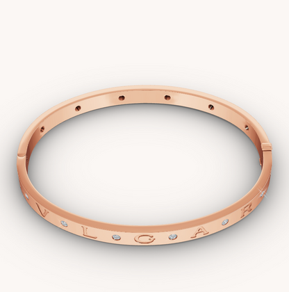 [Angela Jewellery]ZERO 1 PINK GOLD 12 DIAMONDS BRACELET