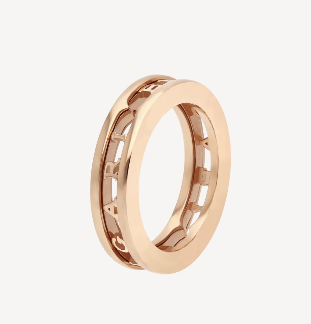 [Angela Jewellery]ZERO 1 ONE-BAND WITH OPENWORK LOGO SPIRAL RING