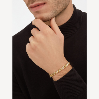 [Angela Jewellery]ZERO 1 SPIRAL AND PAVED DIAMOND GOLD BRACELET