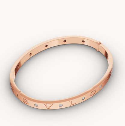 [Angela Jewellery]ZERO 1 PINK GOLD 12 DIAMONDS BRACELET
