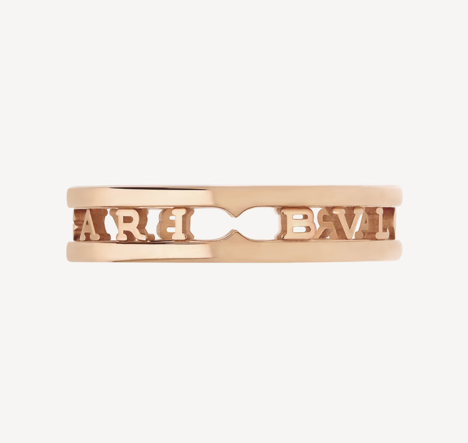 [Angela Jewellery]ZERO 1 ONE-BAND WITH OPENWORK LOGO SPIRAL RING