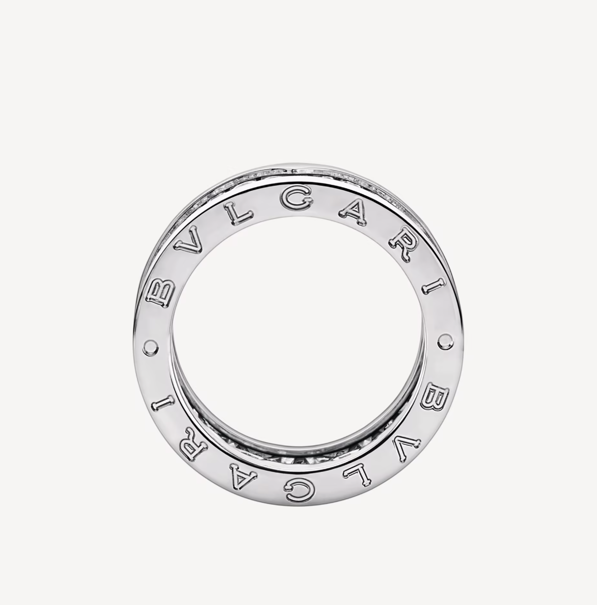 [Angela Jewellery]ZERO 1 WITH PAVED DIAMONDS ON THE SPIRAL RING