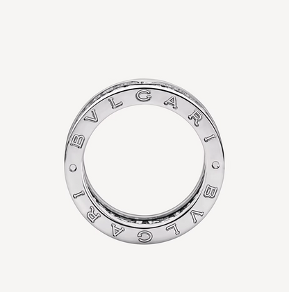[Angela Jewellery]ZERO 1 WITH PAVED DIAMONDS ON THE SPIRAL RING