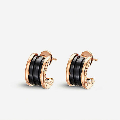 [Angela Jewellery]ZERO 1 PINK GOLD CERAMIC EARRINGS