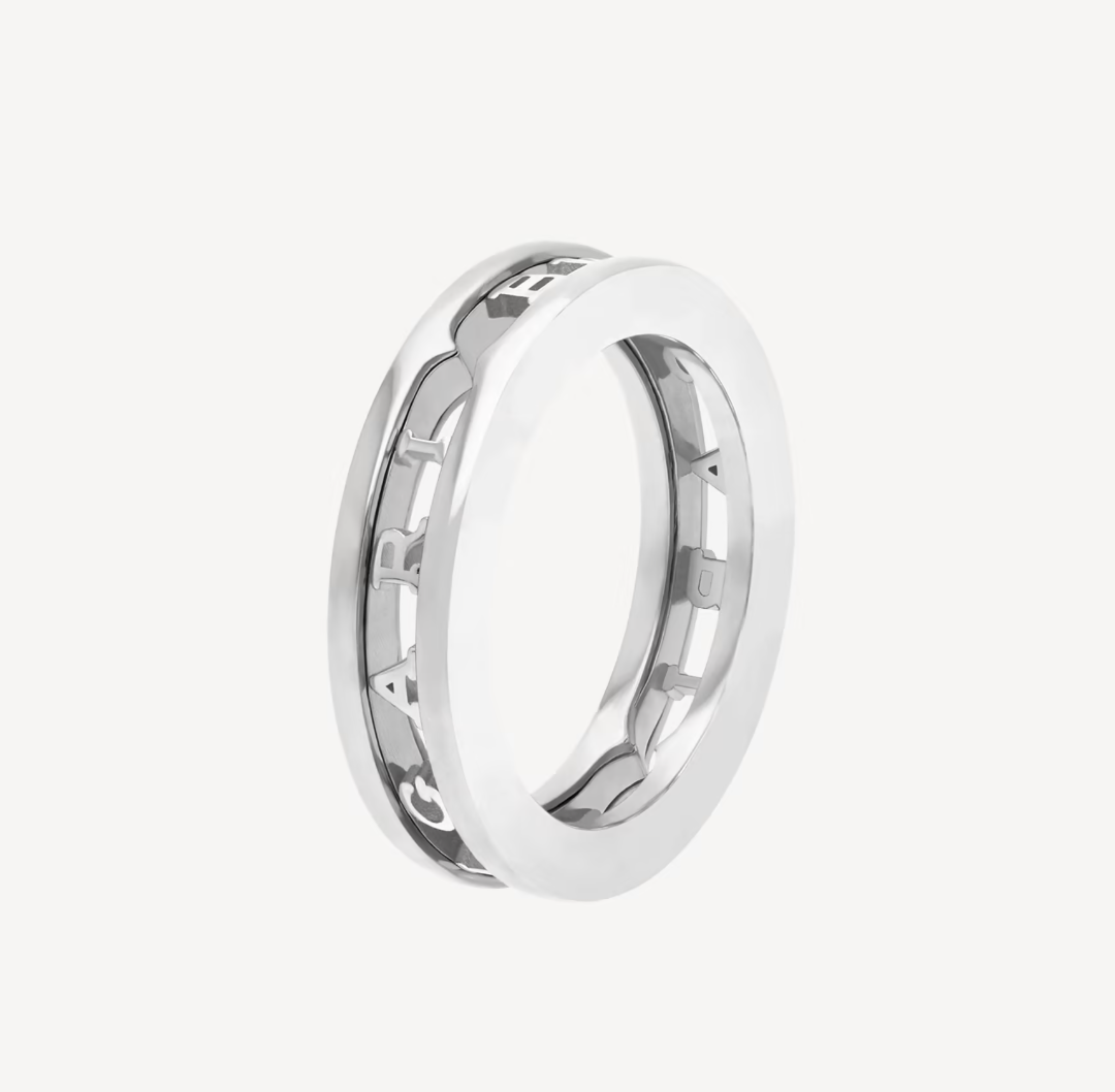 [Angela Jewellery]ZERO 1 ONE-BAND WITH OPENWORK LOGO SPIRAL RING