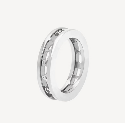 [Angela Jewellery]ZERO 1 ONE-BAND WITH OPENWORK LOGO SPIRAL RING