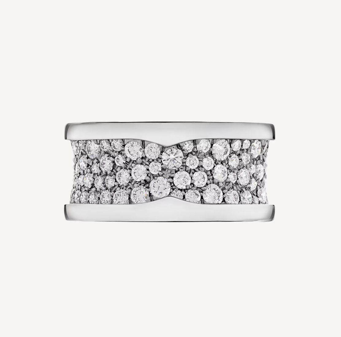 [Angela Jewellery]ZERO 1 WITH PAVED DIAMONDS ON THE SPIRAL RING