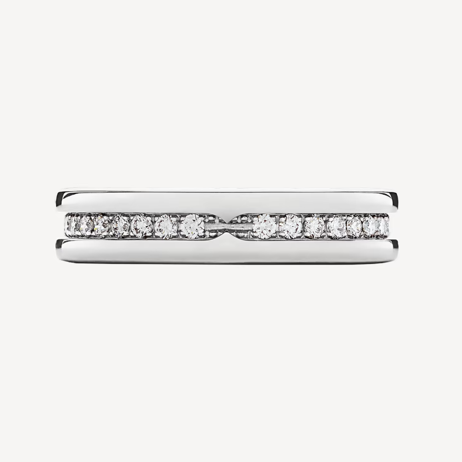 [Angela Jewellery]ZERO 1 ONE-BAND PAVED DIAMONDS ON THE SPIRAL RING