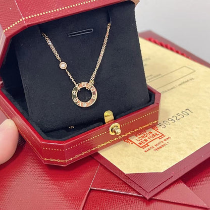 [Angela Jewellery]LOVE NECKLACE 16MM 2 DIAMONDS
