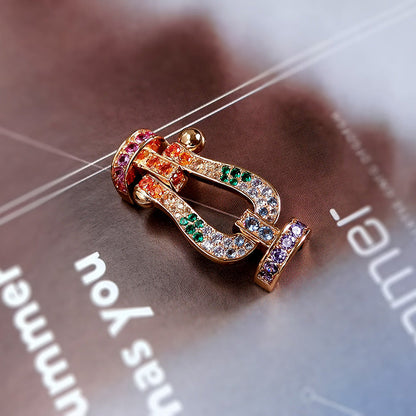 [Angela Jewellery]FORCE LARGE HORSESHOE  COLORED DIAMOND BRACELET ROSE GOLD