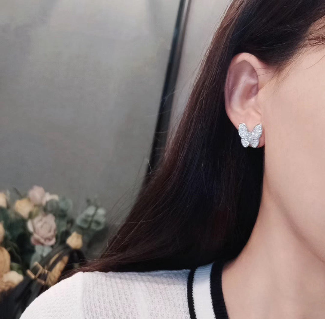 [Angela Jewellery]BUTTERFLY ALL DIAMOND EARRINGS