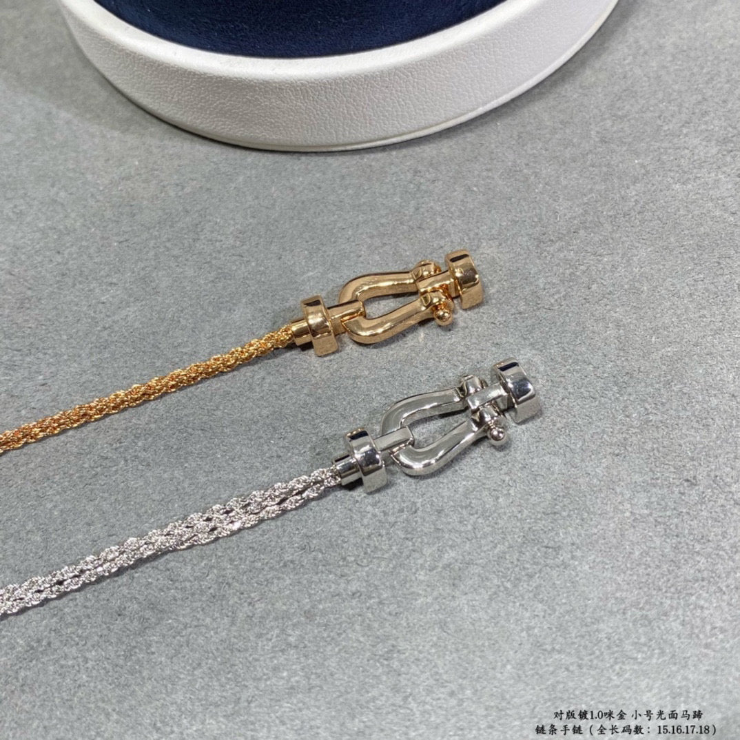 [Angela Jewellery]FORCE SMALL HORSESHOE  DIAMOND CHAIN ROPE BRACELET