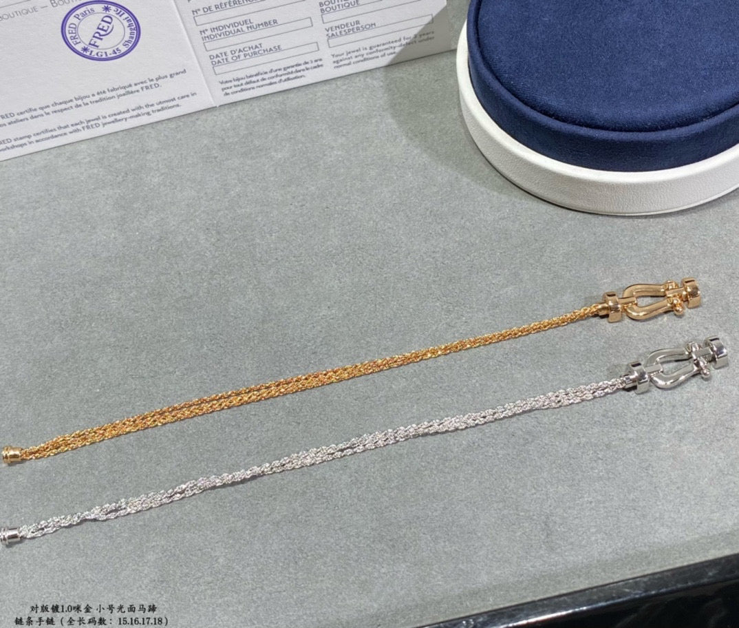 [Angela Jewellery]FORCE SMALL HORSESHOE  DIAMOND CHAIN ROPE BRACELET