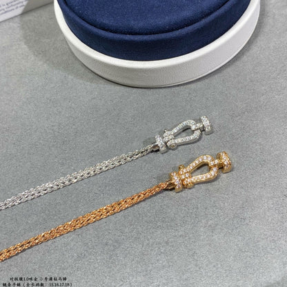 [Angela Jewellery]FORCE SMALL HORSESHOE  DIAMOND CHAIN ROPE BRACELET