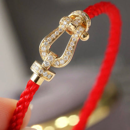 [Angela Jewellery]FORCE LARGE HORSESHOE FULL DIAMOND BRACELET SILVER