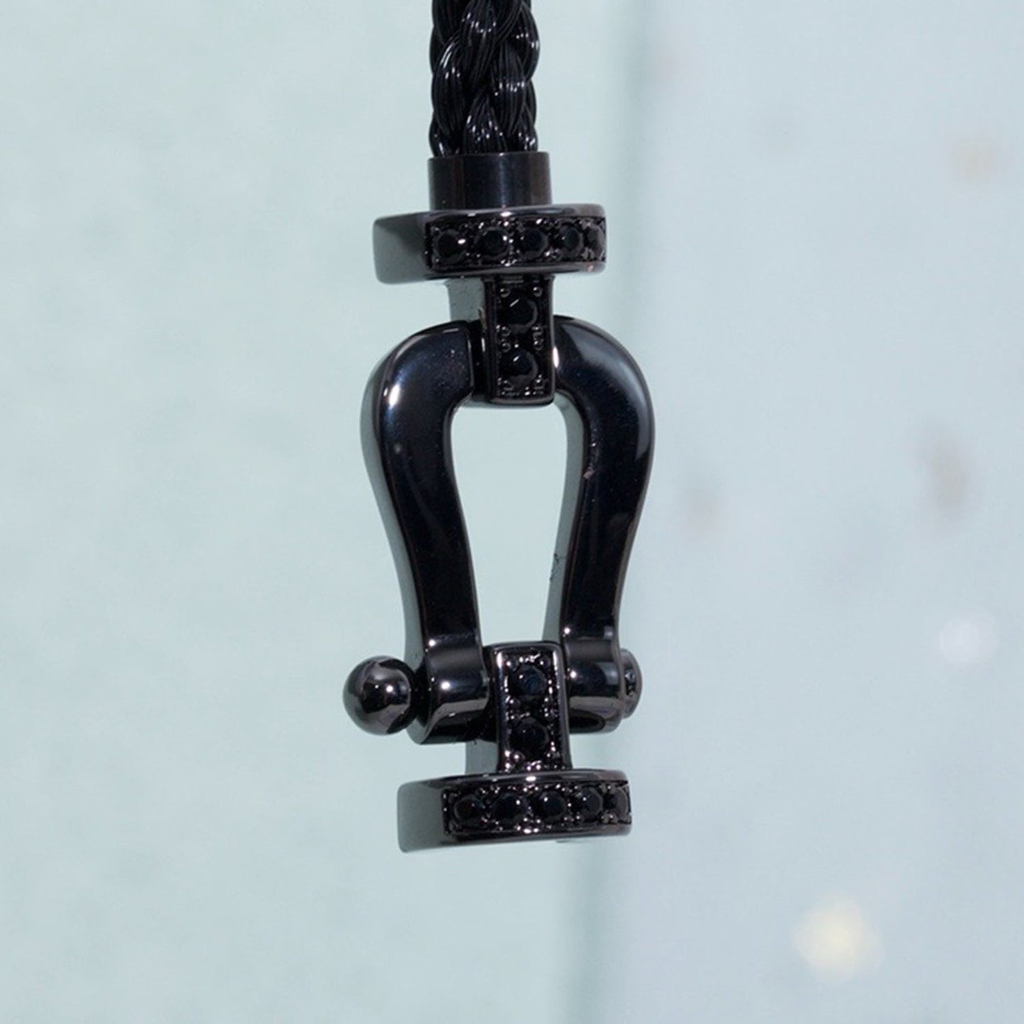 [Angela Jewellery]FORCE LARGE SERIES HORSESHOE BLACK SAMURAI BRACELET