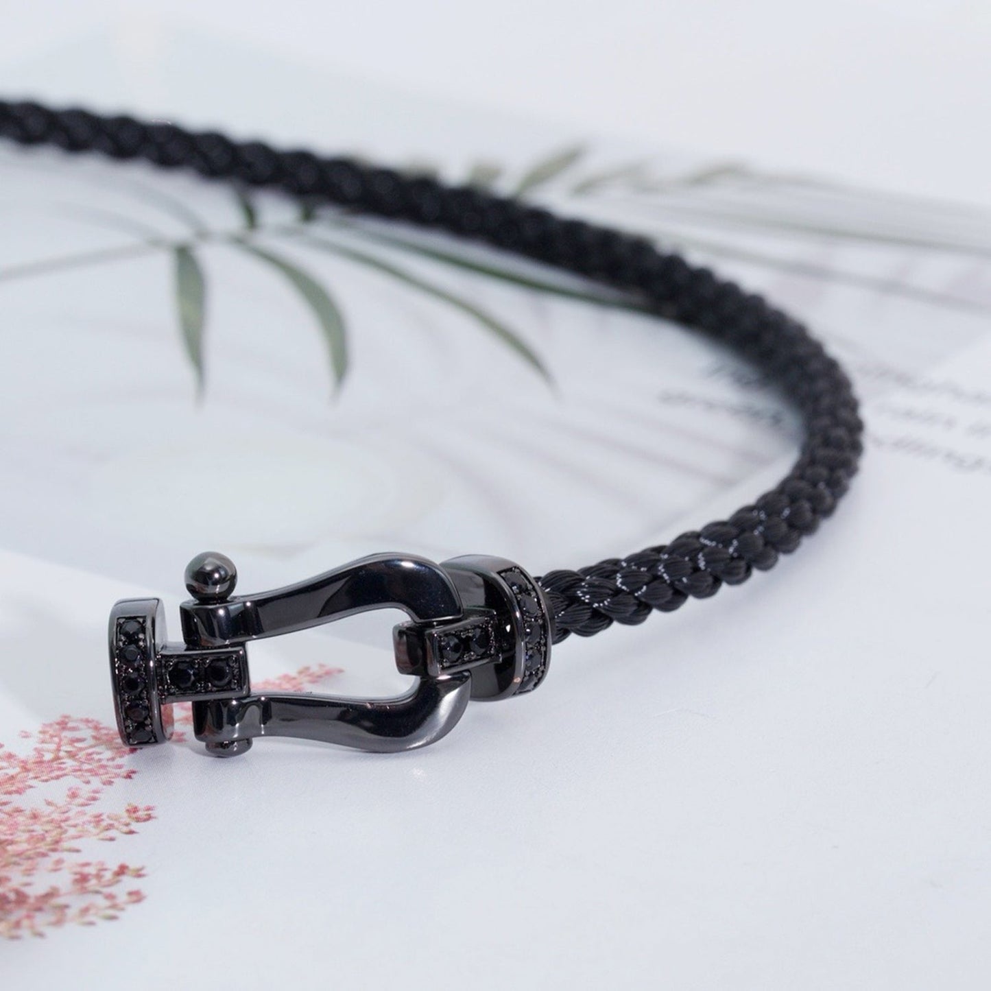[Angela Jewellery]FORCE LARGE SERIES HORSESHOE BLACK SAMURAI BRACELET