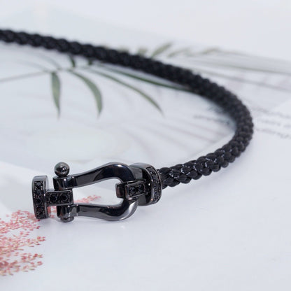 [Angela Jewellery]FORCE LARGE SERIES HORSESHOE BLACK SAMURAI BRACELET
