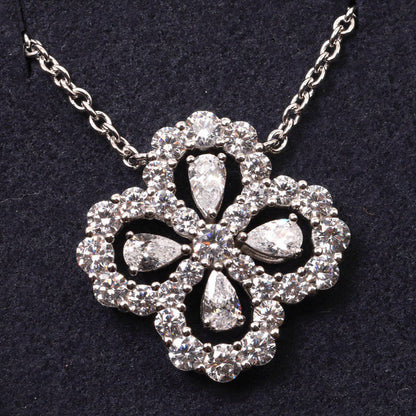 [Angela Jewellery]LOOP NECKLACE FULL MOTIF DIAMOND 16MM MULTIPLE COLORS