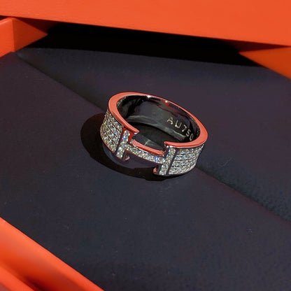 [Angela Jewellery]H RING FULL DIAMOND