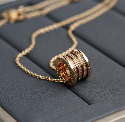 [Angela Jewellery]ZERO 1 PINK GOLD DIAMOND NECKLACE