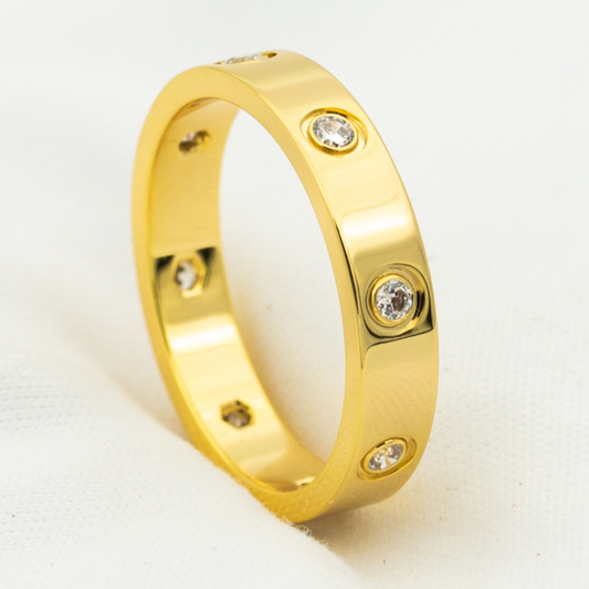 [Angela Jewellery]LOVE RING 3.6MM 8 DIAMONDS
