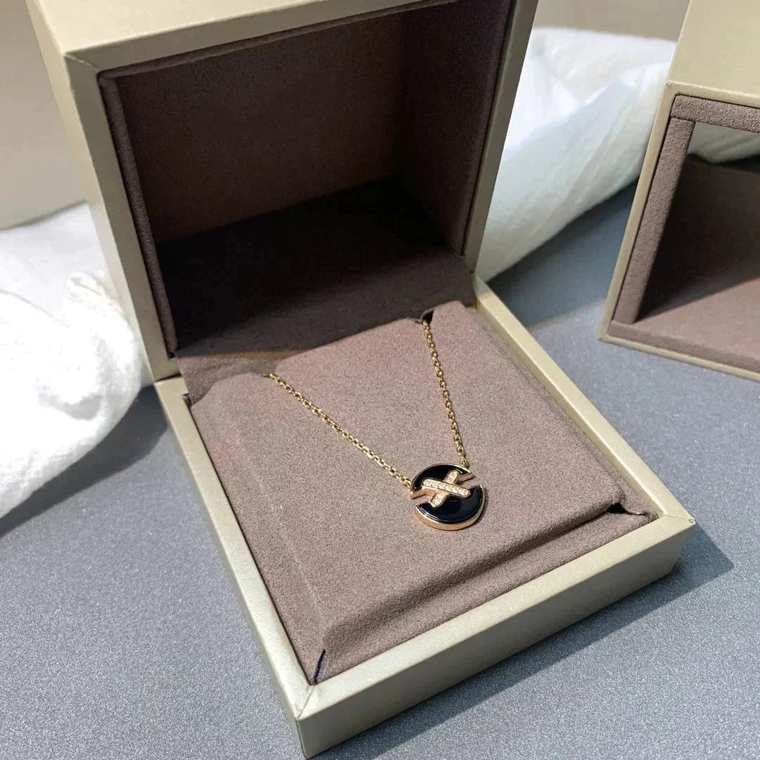 [Angela Jewellery]JEUX DE ROSE GOLD DIAMOND NECKLACE