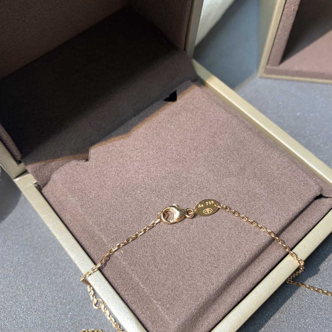 [Angela Jewellery]JEUX DE PINK GOLD DIAMOND NECKLACE