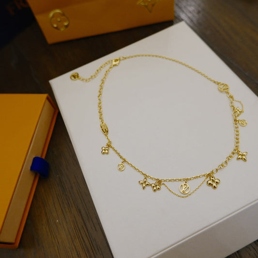 [Angela Jewellery]BLOOMING SUPPLE NECKLACE BRASS